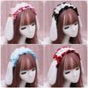 A Handmade Olita Lolita Lace Beast Ear Headdress Plush Rabbit Ear Headband Tail Accessory Set