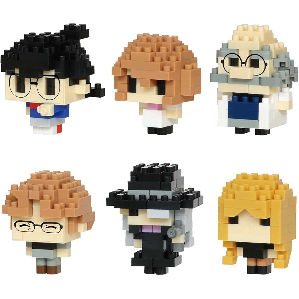 Kawada Nano Block Mini Nano Detective Conan Vol. 4 Box Set 6 Pieces Collectible Building Toys