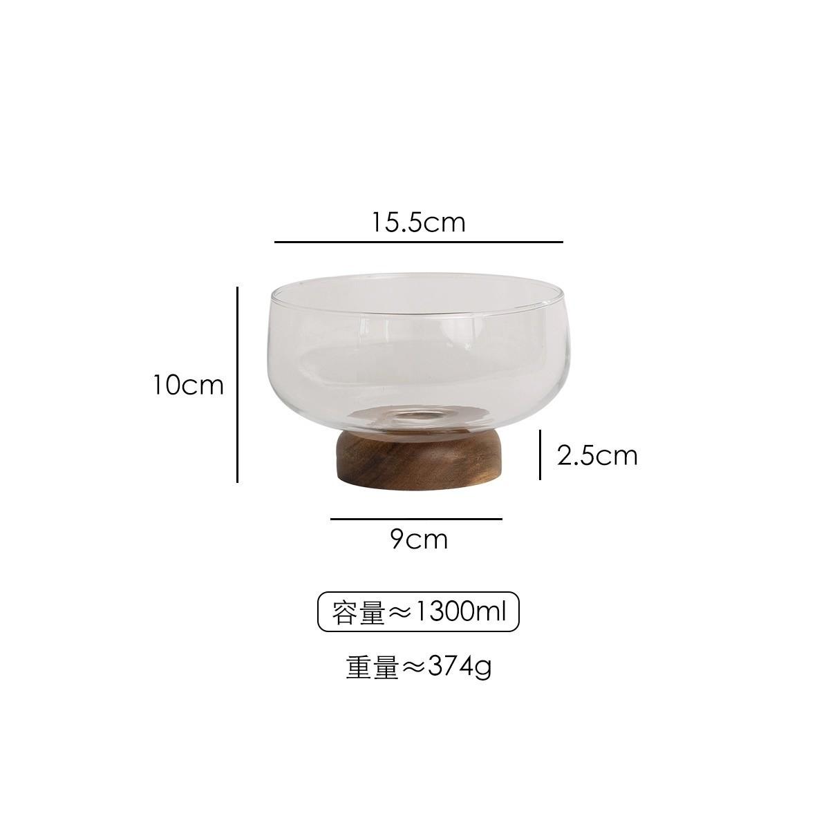 Акация Дерево Стекло Фруктовые банки Хранение Бутылки на высокой ножке Гостиная Домашний Кофейный столик Фруктовая тарелка Дом Янтарные Конфетницы