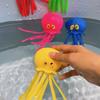 Baby Bath Toys Sponge Water Absorbing Octopus Squeezing Stress Relief Toys Summer Swimming Play Water Bath Toy for Children