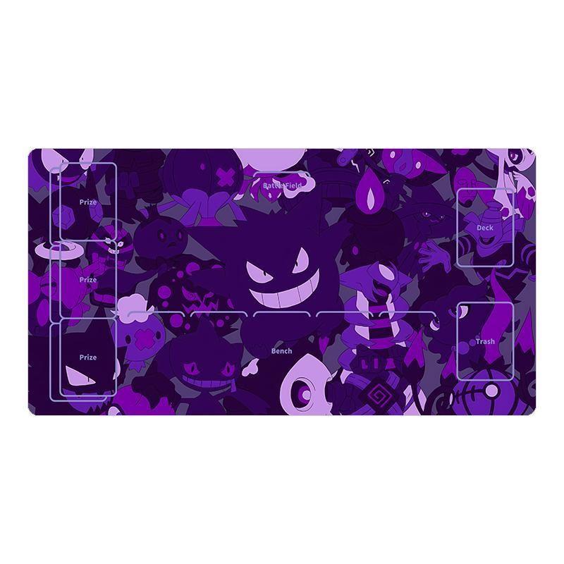 Pokemon PTCG Playmat Gengar Rayquaza Animation Characters Single Table Mat Battle Pad Classics Anime Collection Cards Toy Gift