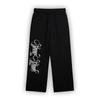 Womens Streetwear Hooded Sweatshirt Jogger Pants Set Loose Fit Letter Print Casual Sportswear