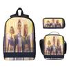 Cartoon Printing Casual Shoulder Bag Junior High School Students Large Capacity Backpacks