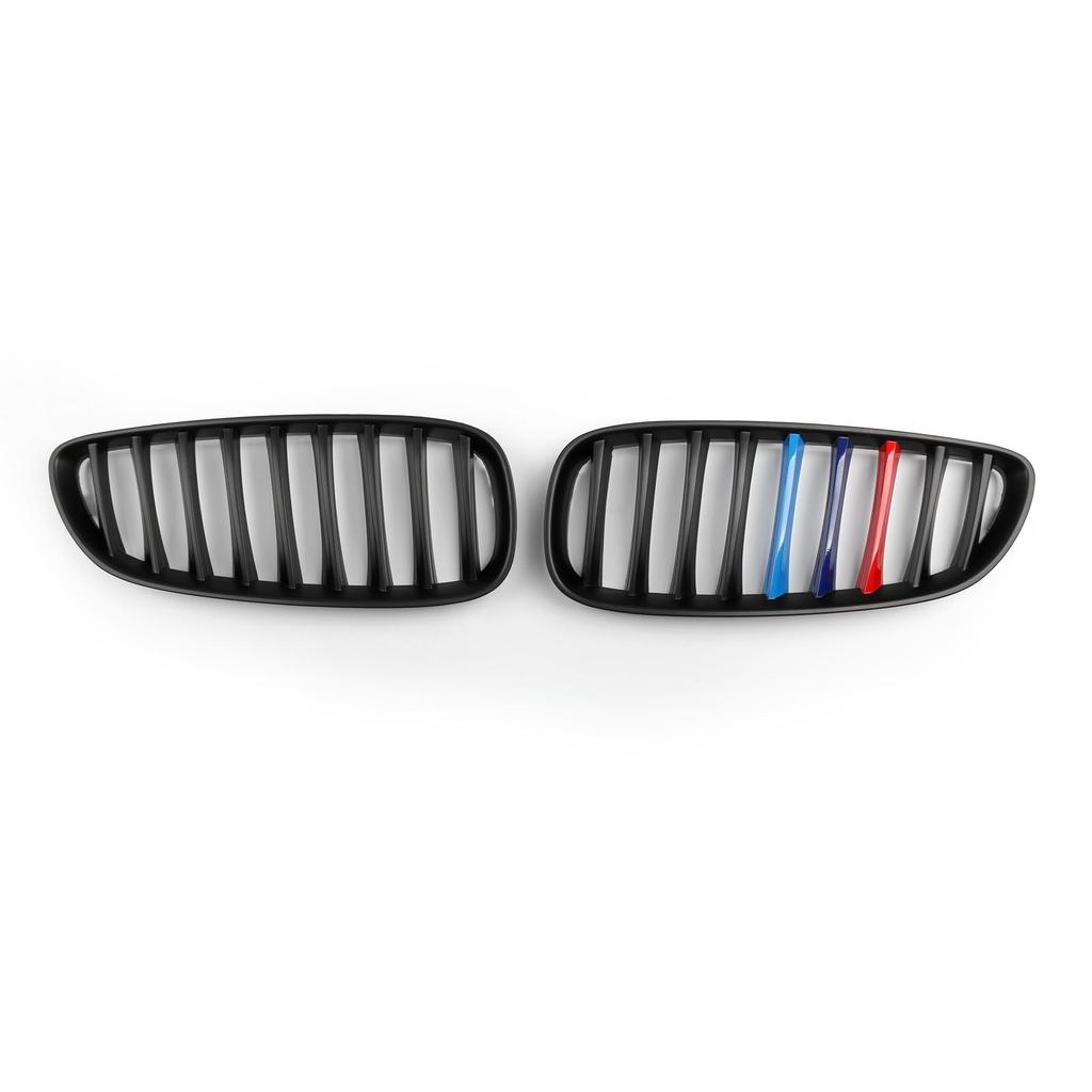 2Pcs M-Color Matte Black Front Kidney Grille Grill For BMW Z4 E89 2009-2016