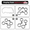 Black Rubber Valve Cover Gasket Kit for Auto Parts