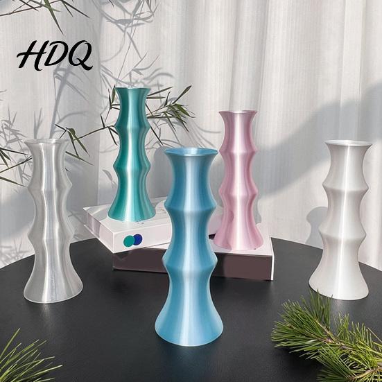 Indoor Ceramic Vase for Bedroom 3D Printed Flower Vase Modern Decorative Minimalist Container Artistic Elegant Table Centerpiece Flowers Floral