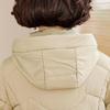 Casacos Longos Femininos de Meia-Idade Parkas de Inverno com Capuz Elegantes Soltos Grossos Quentes Tamanho Plus Agasalhos Jaquetas Femininas
