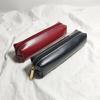 High Capacity PU Pen Pouch Reinforced Edges Modern Writing Tools Storage Bag Perfectly For Artists Students