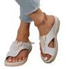 European and American style toe casual large size shoes women wear slope heel flat bottom beach cool slippers women spot