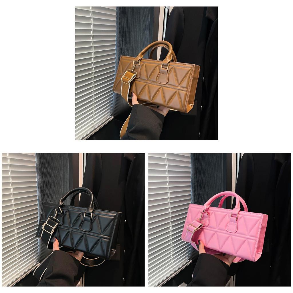 Simple Womens Pu Crossbody Bag With Quilted Design For Urban Fashion