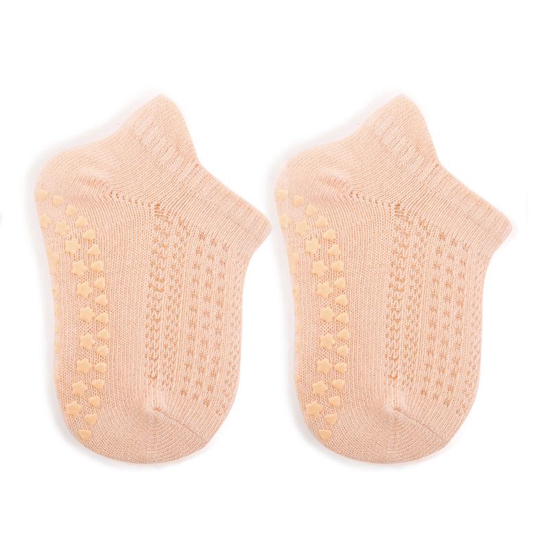 Bawełniane skarpetki antypoślizgowe dla niemowląt i małych dzieci - styl wiosenno-jesienny