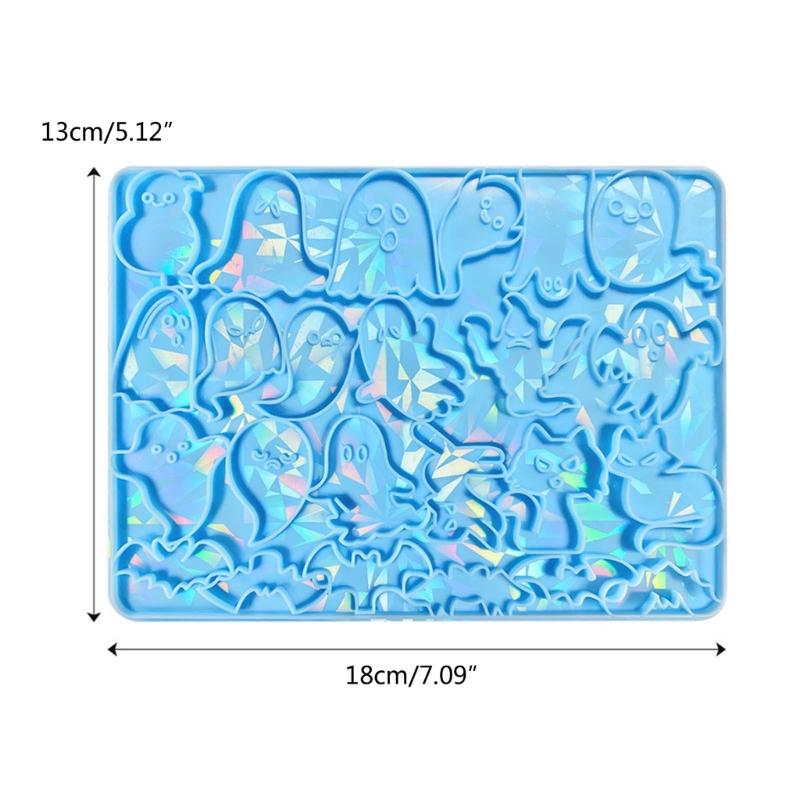 Silicone Specter Bat Cat Holographic Molds Light Shadow Earrings Pendant Mold DIY Ornaments Jewelry Epoxy Crafting Mold