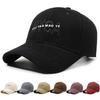 Cotton Baseball Cap With Embroidered Letters For Casual Sun Protection And Sunshade
