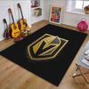 Golden Knights Emblem Design Patterned carpet, non slip mat suitable for living room and bedroom sofas