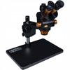 Rosfix Set Microscopio Haumea PRO Serie Nera con Fotocamera 4K – Zoom 6,5–58x | Illuminazione LED 144x | Per SMD, PCB, Educazione