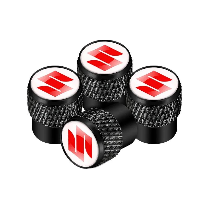 

Car Styling 4Pcs Metal Wheel Tire Valve Caps Stem Case For Suzuki Grand Vitara Sx4 Swift Alto Jimny