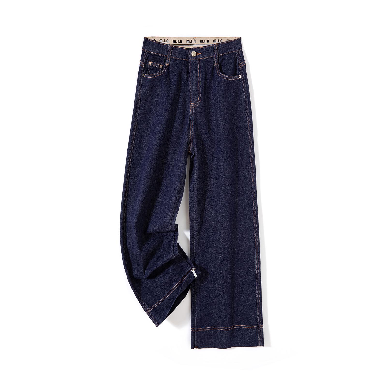 Women s Thickened Winter High Waist Velvet Straight Leg Jeans, Denim Blue 2XL (175/80A)