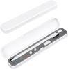 White Silicone Carrying Pencil Case with Accessory Holder Compatible with Apple Pencil 1st and 2nd Generation Box Style