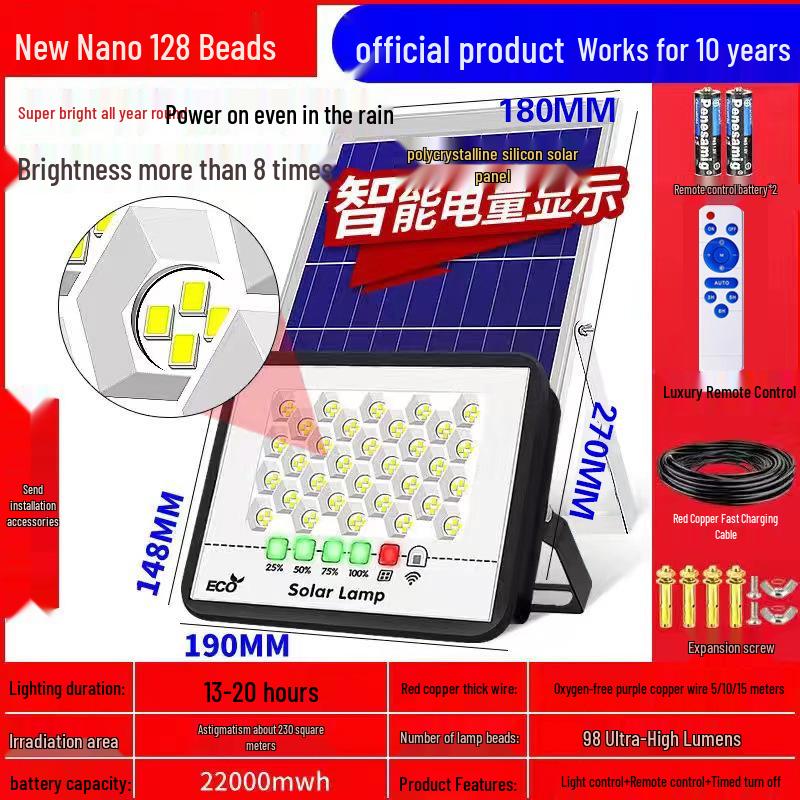 2026 Solar Lamp: LED Waterproof Light for Outdoor/Indoor Courtyard & Main Entrance