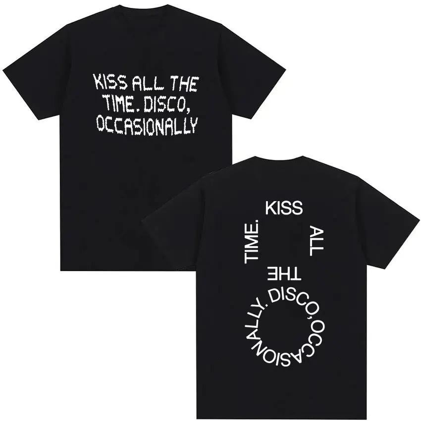 

Harry Styles Kiss All the Time Disco Occasionally 2026 Tour Graphic TShirt Unisex Crew Neck Fashion Cotton Short Sleeve TShirt L