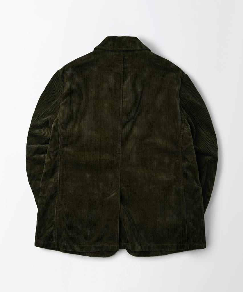 HERVORRAGEND Klassische 3-Knopf-Jacke aus hochdichtem Cord_D.Olive