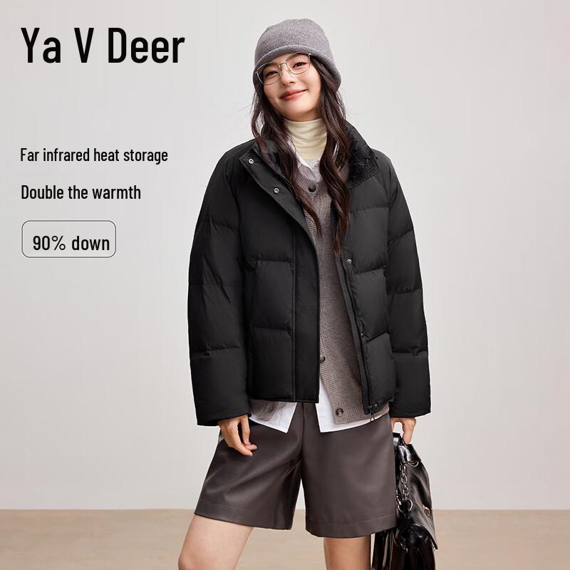

Yalu Women s Stand Collar Short Puffer Down Jacket