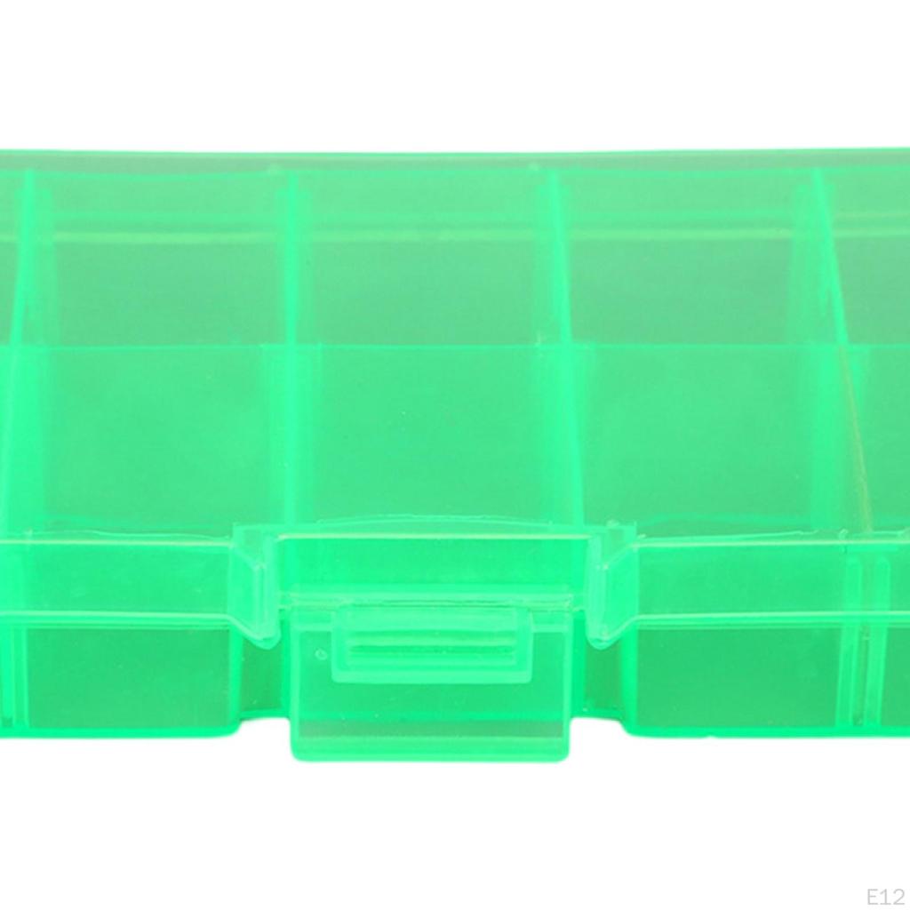 10 Compartments Plastic Storage Box Sewing Craft Accessories Container Sturdy Compact Multipurpose