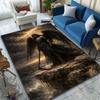 1PC Dark-winged angel on cliff Print Carpet Rug for Living Room Bedroom Sofa Doormat Home Decor Non-slip Floor Mat