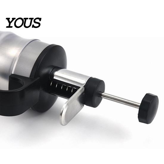Gadget da Cucina per Dolci Fai da Te Dispenser per Glassa in Acciaio Inossidabile con Ugelli, Pressa per Biscotti e Kit di Strumenti per Decorare Torte, Sac à Poche Riutilizzabile per Glassa
