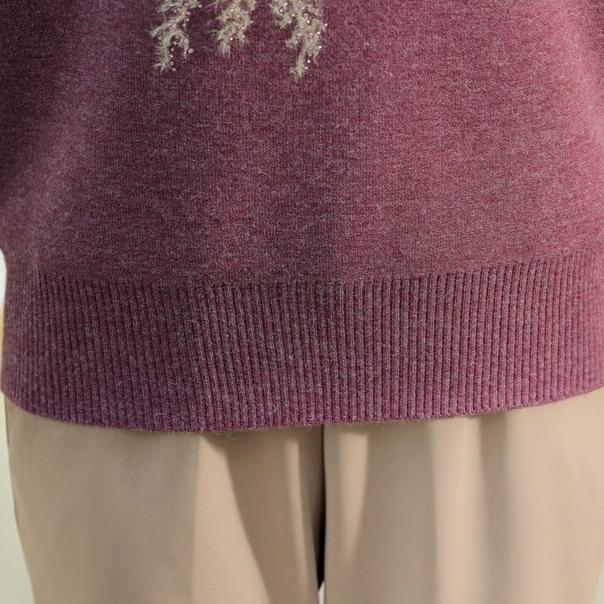 Autumn Winter Women's Mink Fleece Sweater Loose Plus Size Sweater Embroidered Pullover Fleece Thickened Knit Tops