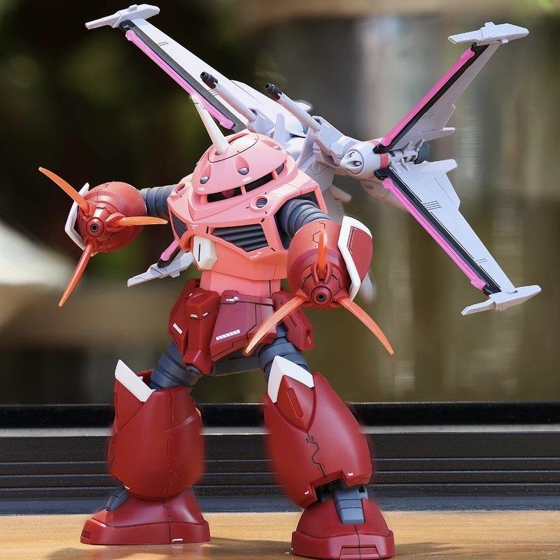 HG 1/144 Justice Z'Gok Aslan Seed Freedom Ver Action Figures Assembly Model Kit Toys With Display Stand Anime Collectible Durable Gift