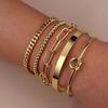 Stainless Jewelry Fashion Minimalist Premium Stainless Steel With PVD 18K Gold Plating Waterproof Antitarnish Beads Bracelet