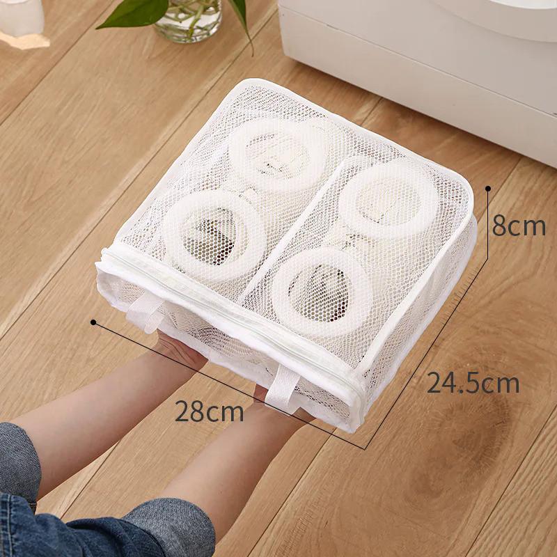 Mesh Laundry Shoes Bag Travel Storage Bags Portable Anti-Deformation Protective Clothes Organizer
