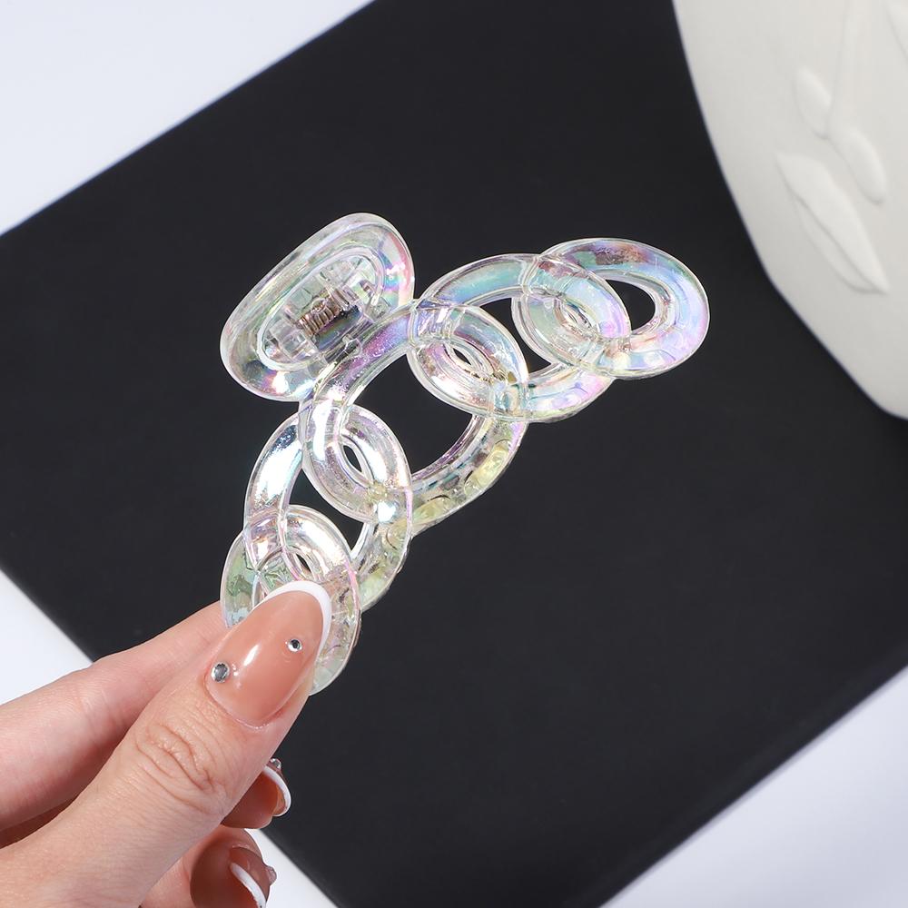 Neue Damen Transparente Bunte Geometrische Haarspangen Süße Haarspangen Stirnband Haarnadeln Haarklammer Mädchen Kopfschmuck Haaraccessoires