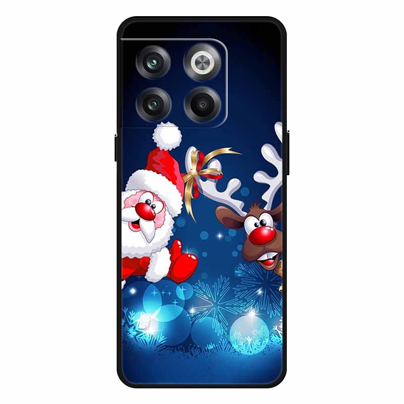 For Oneplus 10T Case 10 Pro Christmas Silicone Soft TPU Cover for Oneplus Nord N20 SE One plus ACE Pro 10T Coque New Year Gift