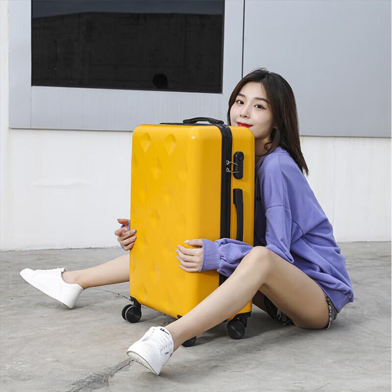 Shunzi Diamond Pattern Hardshell Suitcase