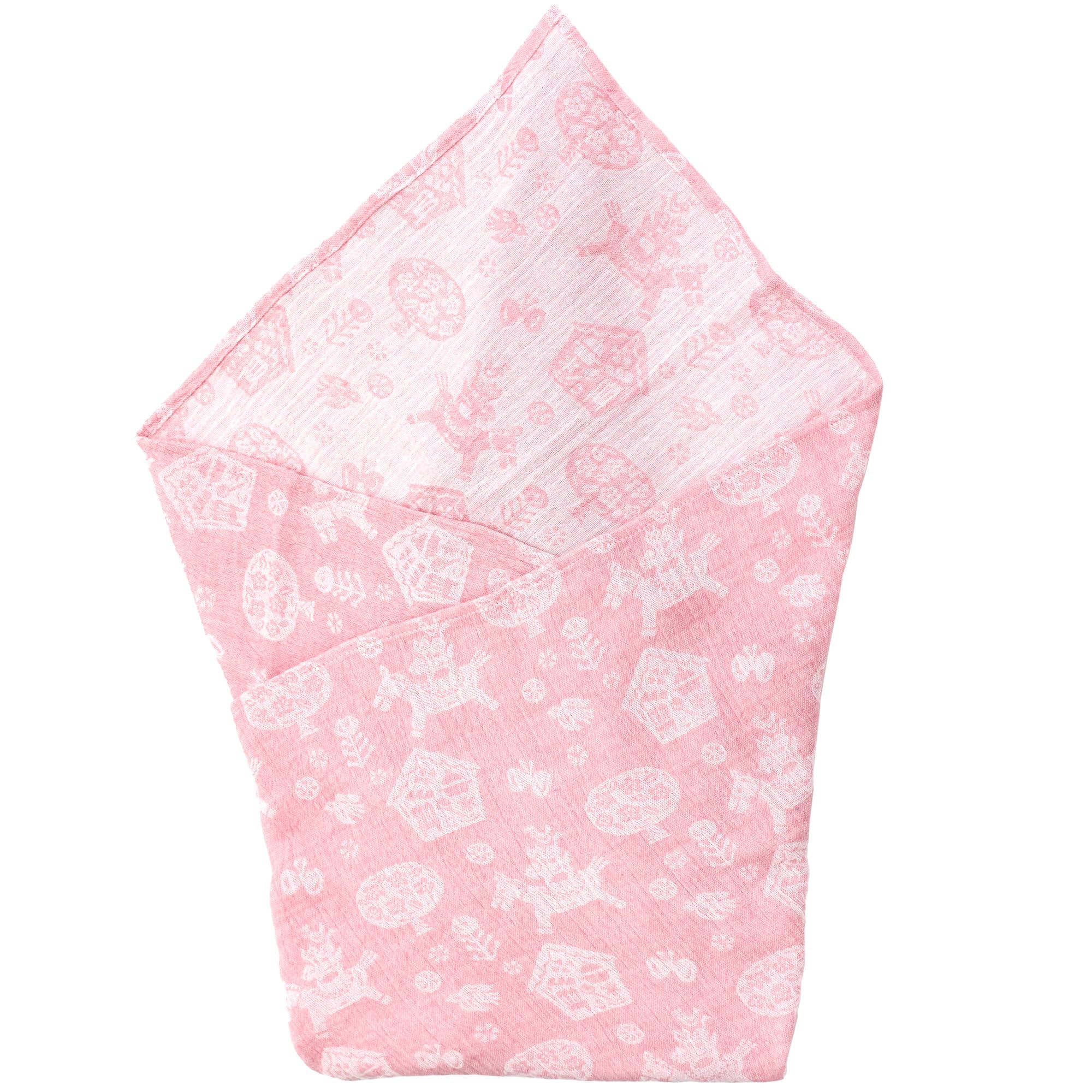 

hiorie Gauze Made in 100 x 100 Kinu Baby Uma Pink (Hiorie) Double-Ply Swaddle, Japan, Approx. cm, Blanket,
