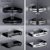 Wall Mounted Bathroom Shelve Multifunctional Storage Tray Shampoo Holder with Metal Hooks Toilet Kitchen Accessories