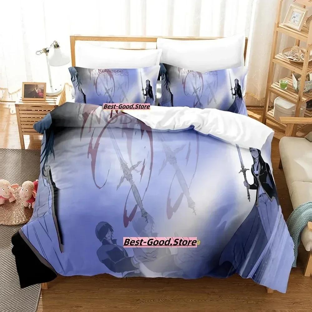 3D-Druck Anime Bettwäsche-Set Noblesse Aufdruck Bettbezug Kissenbezug Bettwäsche-Set Leinenlaken Bettdeckenbezug Voll Queen King Size