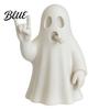 Figura Fantasma in Materiale PLA Statuetta Roccia Stampata in 3D Statua con Gesto della Mano Cool Statua Opaca Decorazione da Scrivania Bianca per Camera da Letto Studio di Gioco Regalo di Halloween