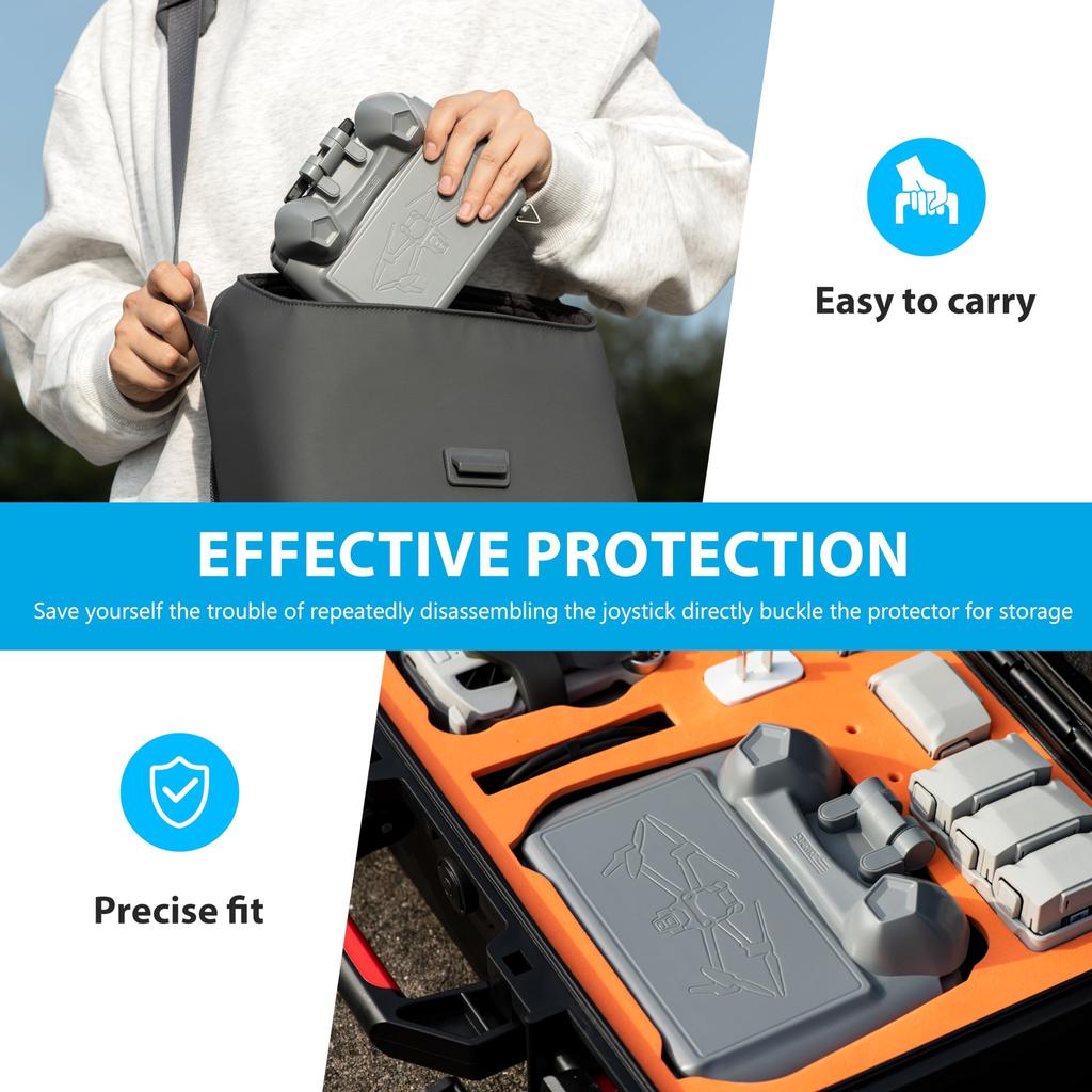 Mini 4 Pro Sun Hood for DJI RC 2 Controller,3-IN-1 Sunshade Joysticks Screen Protector for DJI Mini 4 Pro/Air 3S Accessories