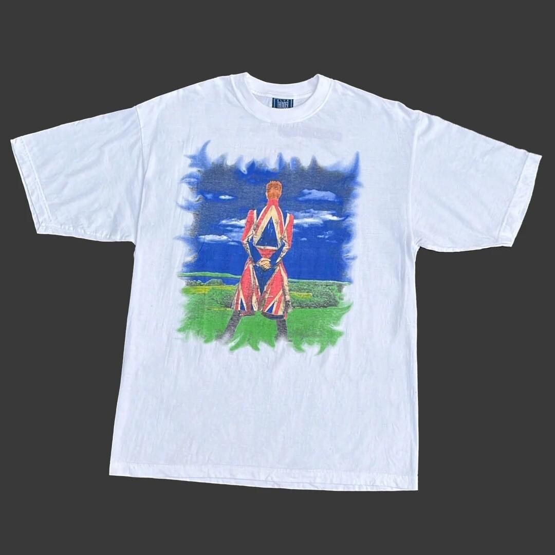 David Bowie 1997 90s Vintage Earthling World Tour Band Concert Unisex T-Shirt M