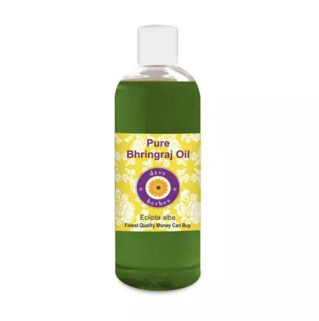 Bringaraj: natürliches Öl zur Kräftigung und zum Haarwachstum (200 ml), Reines Bhringraj-Öl, Deve Herbes