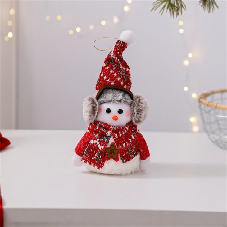 Soft Snowman Plush Doll Ornament Safe For Children Christmas DIY Decoration Home Office Party Supplies Tabletop Display