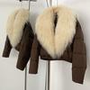 Winter new women's short down jacket women's high-end white duck down fashion warm down jacket women