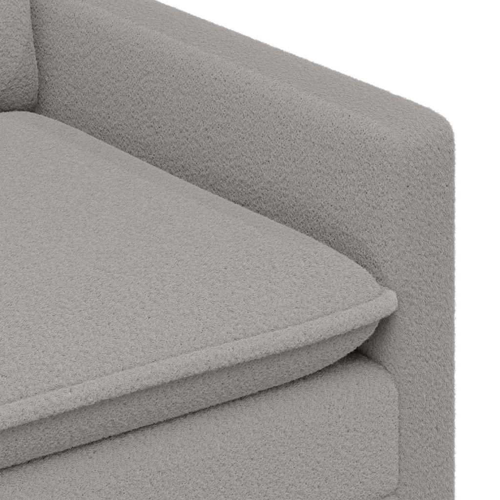 Sofa Light Grey 156 X 81 X 87.5 Cm Fabric