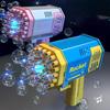 holes bubble gun space light outdoor toys bazooka bubble machine children water gun toys