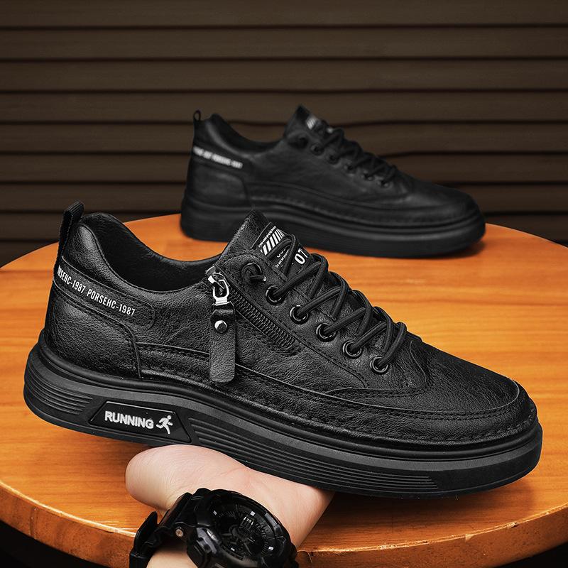 2025 New Summer Lace Up Thick Bottom Casual Flats Solid Color Sneakers  Anti-slip Outdoor Walking Sports Board Shoes