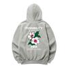 Korean Flower Logo Hoodie - Gray