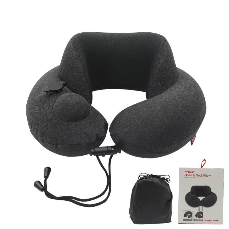 Modern Ionized Ushaped Travel Neck Pillow With Double Layer Press And Gift Box For Adults